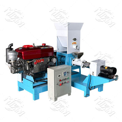 150-300kg/u Diesel enkele schroef drijvende visvoer pellet maker machine in Oeganda te koop