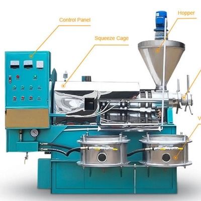 Machine van de de Oliepers van de hoog rendement de Automatische Kleine Schroef 125 kg