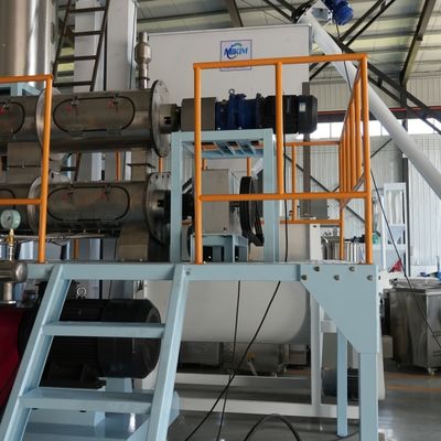 Twin Screw Food Volledig automatisch Garnalen visvoer pellet verwerkingsmachine visserijvoer extruder drijvende visvoermachine