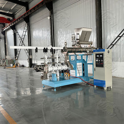 1-2T/H grote capaciteit drijvende/zinkende natte type enkele schroef visvoer pellet extruder productielijn karper garnalen huisdier voedsel motor PLC pomp tandwiel