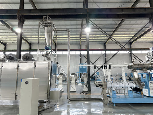 1-2T/H grote capaciteit drijvende/zinkende natte type enkele schroef visvoer pellet extruder productielijn karper garnalen huisdier voedsel motor PLC pomp tandwiel