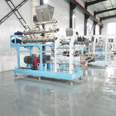 lage prijs Floating Fish Feed Pet Food Feed Wet Twin Screw Extruder Puffing Machine