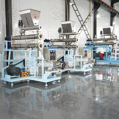 Grote capaciteit 1-4T/H enkelvoudige schroef voor huisdierenvoer extruder drijvende visvoer pelletmachine te koop