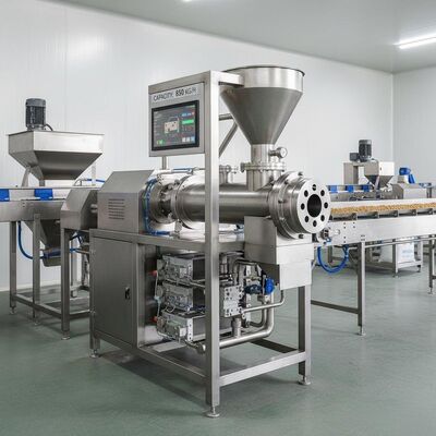 Twin Screw Extruder met een capaciteit van 100-1000 kg/uur voor diervoederproductielijn in roestvrij staal van voedselkwaliteit en volledig automatisch besturingssysteem