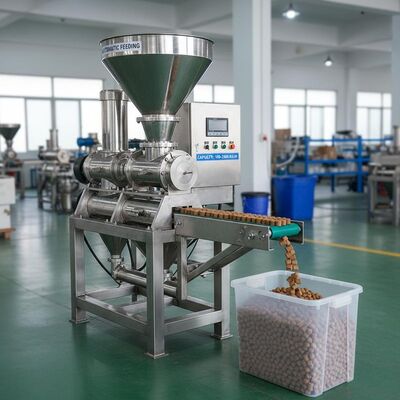 Vleesmachine voor visvoer van roestvrij staal met een capaciteit van 100-2000 kg/uur en automatische voeding voor extruder voor diervoeding