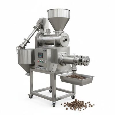 Pellets van roestvrij staal voor visvoer met een capaciteit van 100-2000 kg/uur en automatische voeding voor het extruderen van diervoeders