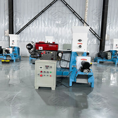 MIKIM 500 kg/u Diesel een schroef zwevende visvoer pelletmachine watervoer extruder zwevende huisdiervoer puffing machine