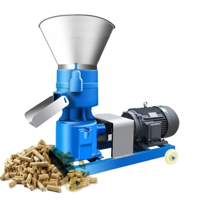 Biomassa Houtpelletmolen Machine Vlakke Matrijs Houtsnippers Pelletpers