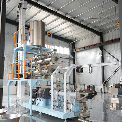 lage prijs Floating Fish Feed Pet Food Feed Wet Twin Screw Extruder Puffing Machine