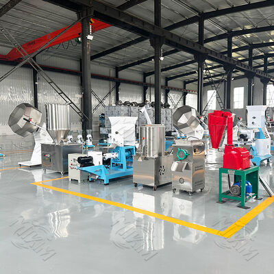 Kwaliteit 200-800 kg/uur Kleine drijvende visvoeder extruder productielijn. fabriek