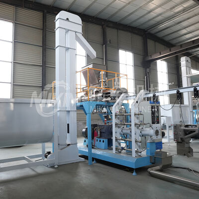Kibbles Dry Pet Food Making Machines Twin Screw Sinking Fish Feed Extruder Pellets Making Machine
