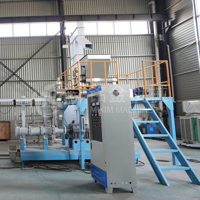 2 Ton 1 mm Pet Trade Visvoer Machine Drijvende Dubbele Schroef Hond Voer Extruder machine voor Tilapia