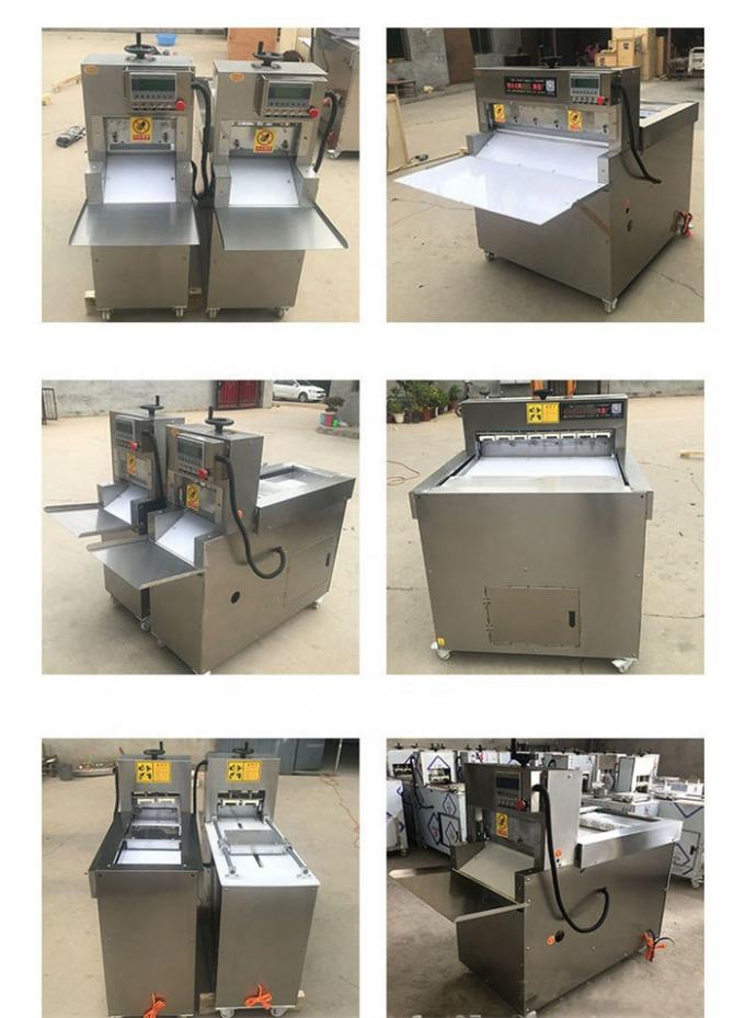 Commerciële Volledige Automatische van de Kippenvissen van de Vleessnijmachine van het het Rundvlees Industriële Bevroren Vlees van het de Snijmachinevlees de Verwerkingsmachine