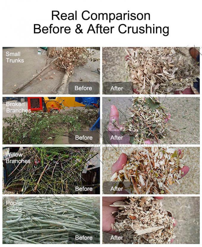 Chipper van MIKIM 32hp Houten Machine Dubbele Hydraulische Diesel 1